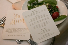 Wedding Menu Cards
